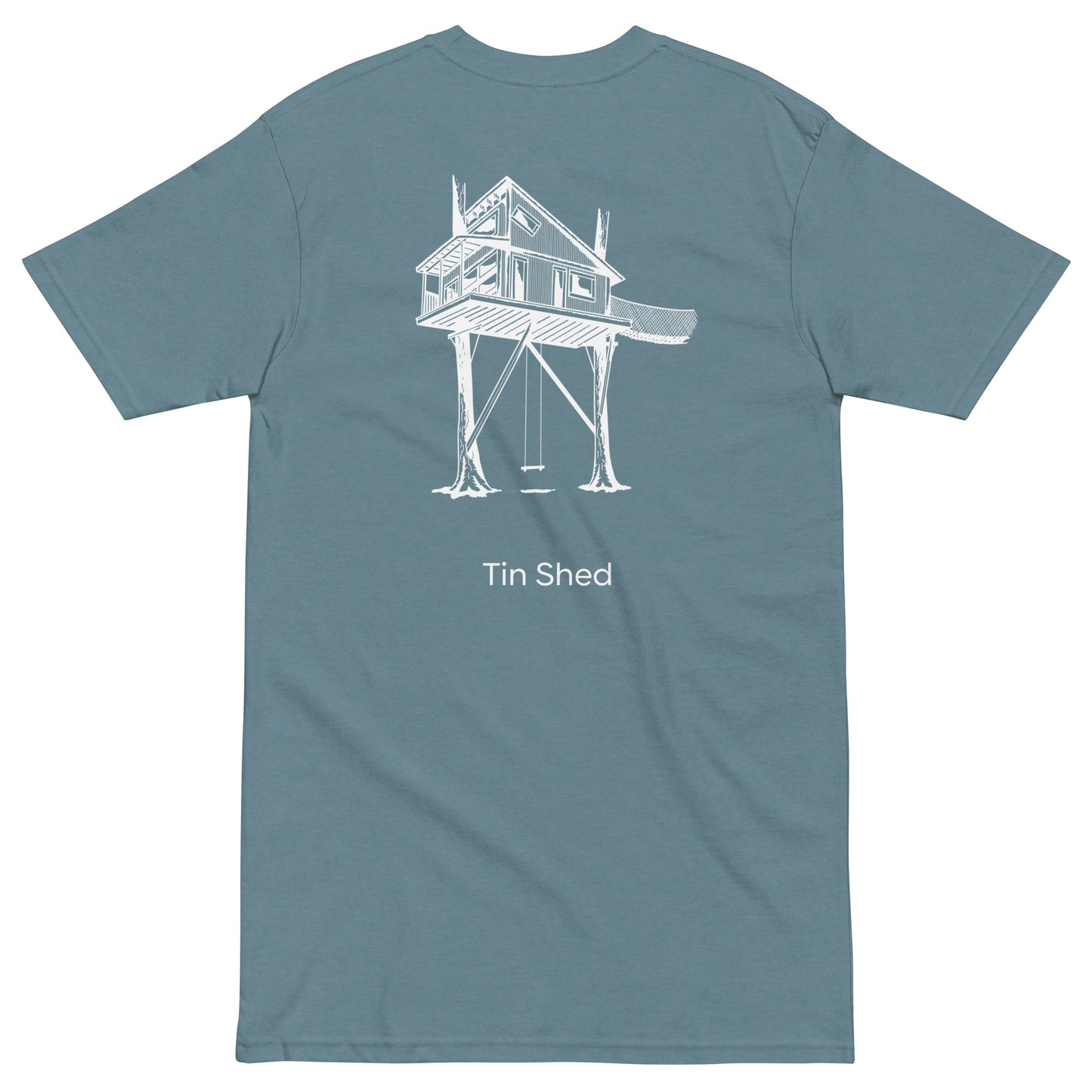 Tin Shed premium heavyweight tee