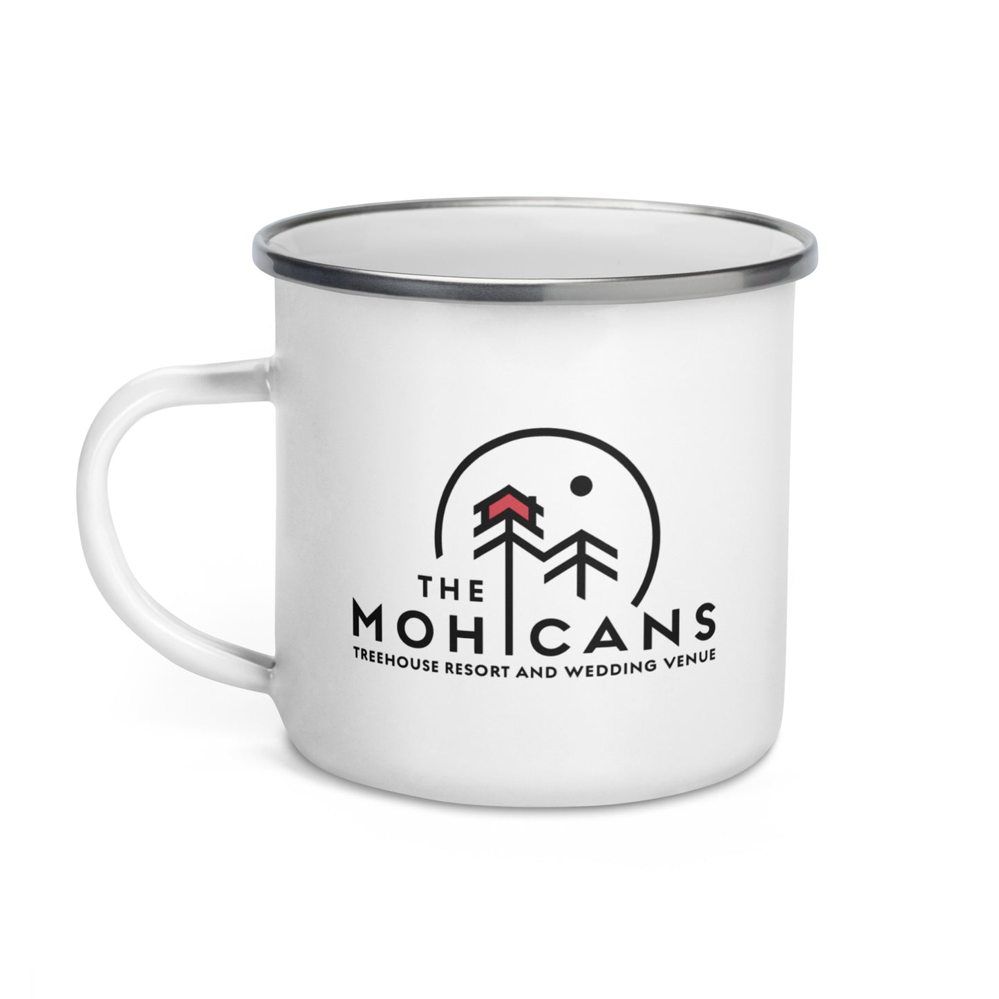 White Oak Enamel Mug